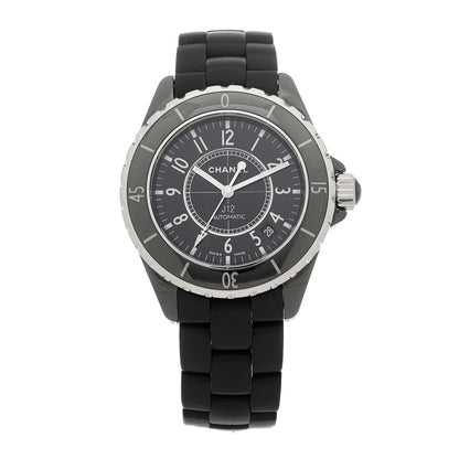 Chanel Stainless Steel Ceramic 38mm J12 Automatic Watch Black 1 of 5