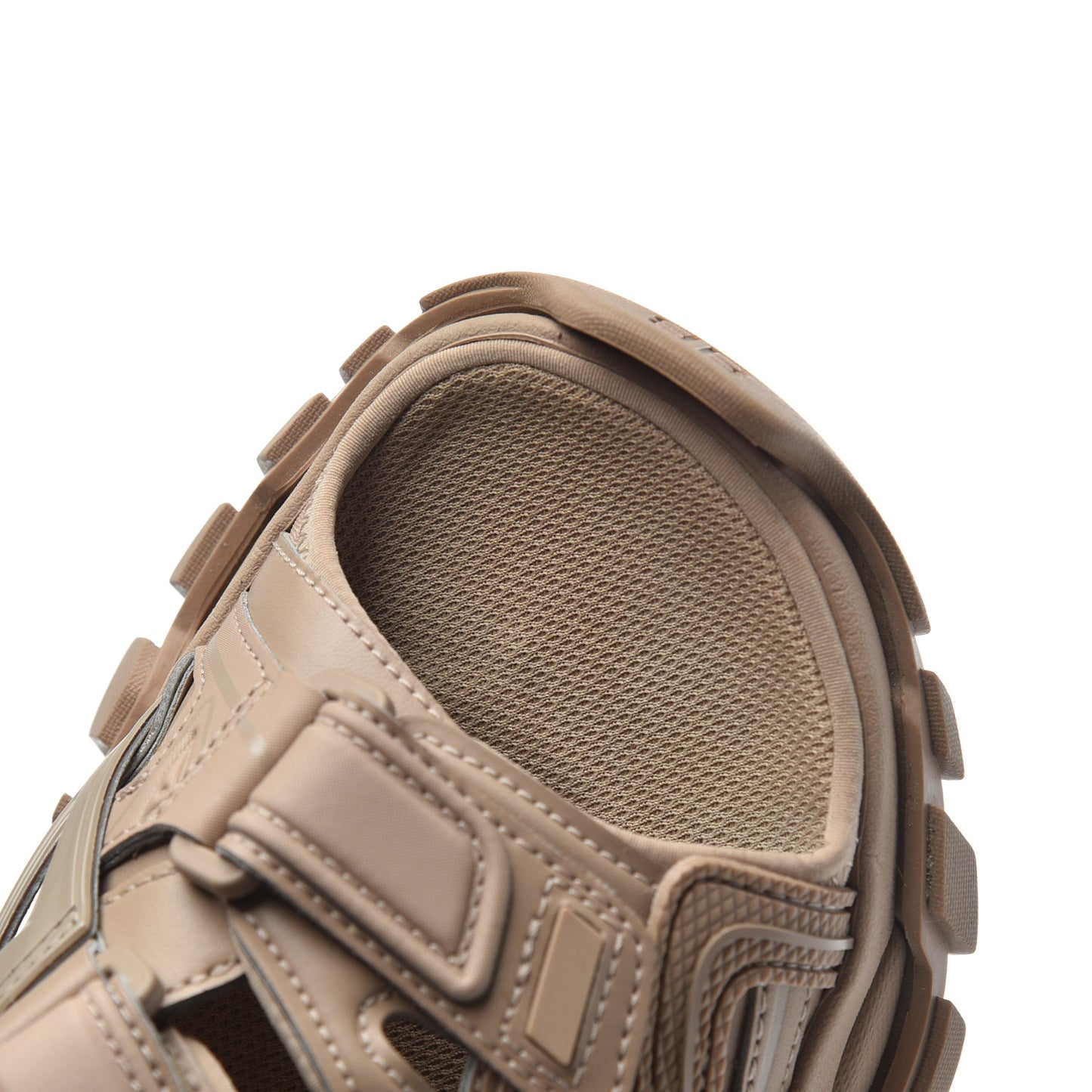 Neoprene Rubber Womens Track Sandals 36 Full Beige
