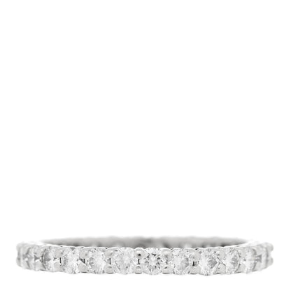 Tiffany Platinum Diamond 2.2mm Full Circle Forever Band Ring 3 of 4
