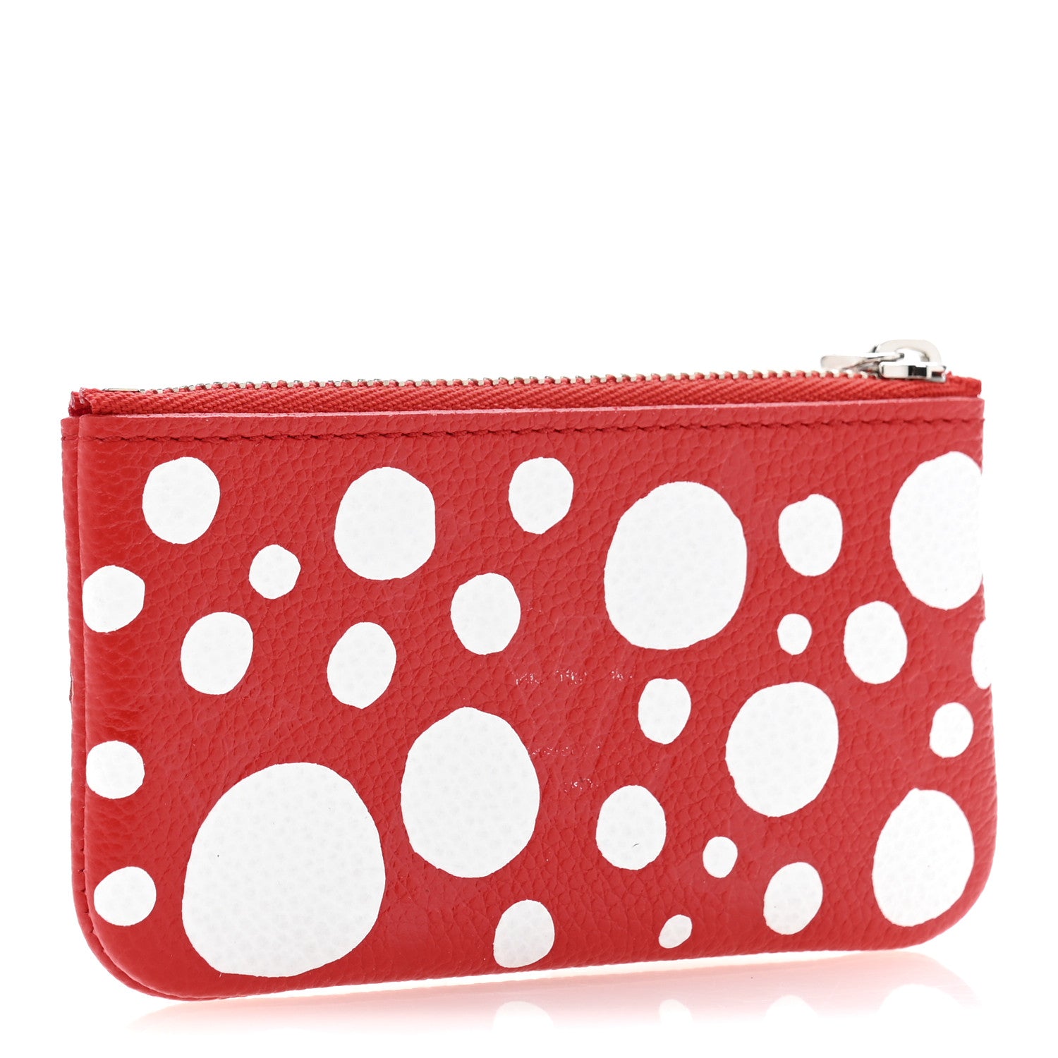 Louis Vuitton LV X YK Empreinte Infinity Dots Key Pouch Red White 3 of 9