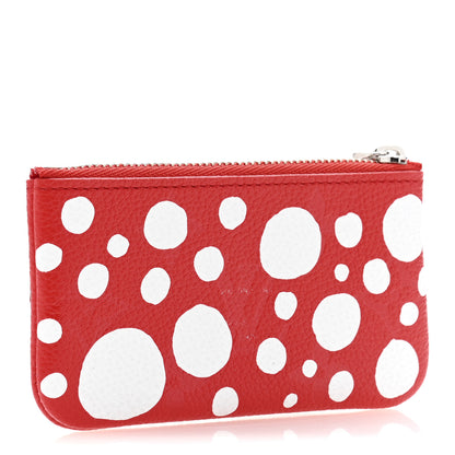 Louis Vuitton LV X YK Empreinte Infinity Dots Key Pouch Red White 3 of 9