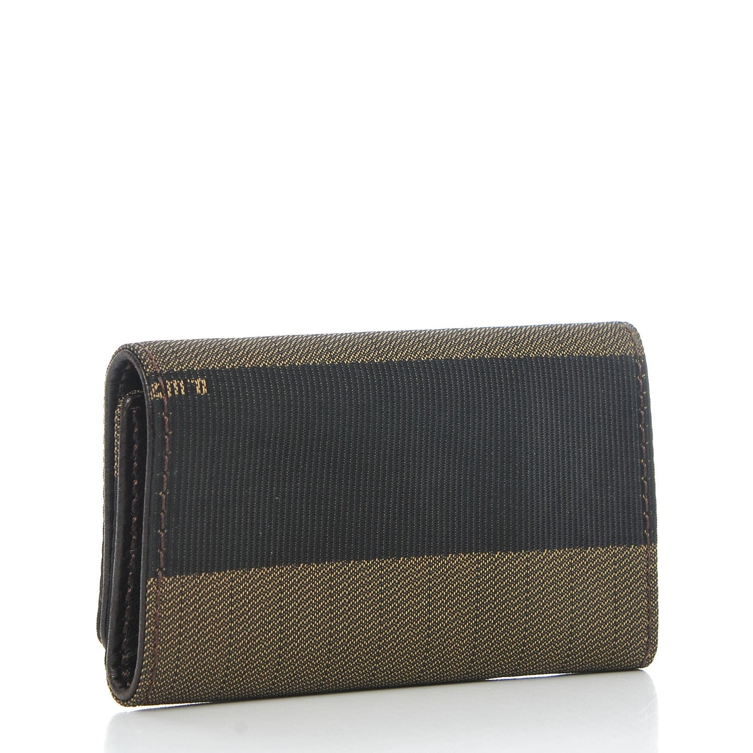 Fendi Pequin Striped Key Holder Tobacco 3 of 10