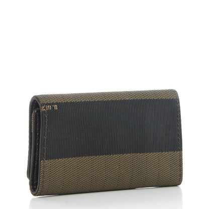 Fendi Pequin Striped Key Holder Tobacco 3 of 10