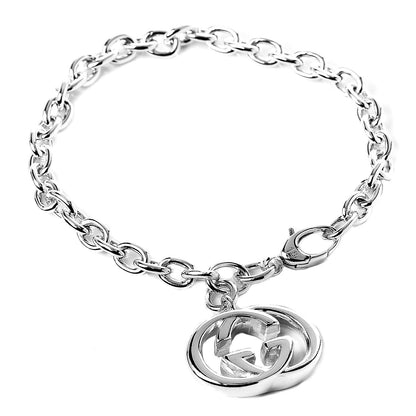 Gucci Sterling Silver Britt Charm Bracelet 1 of 5