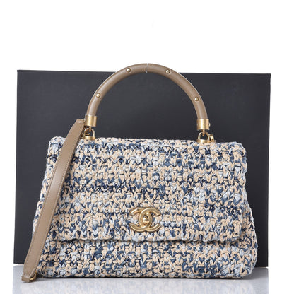 Chanel Crochet Small Coco Handle Flap Beige 9 of 9