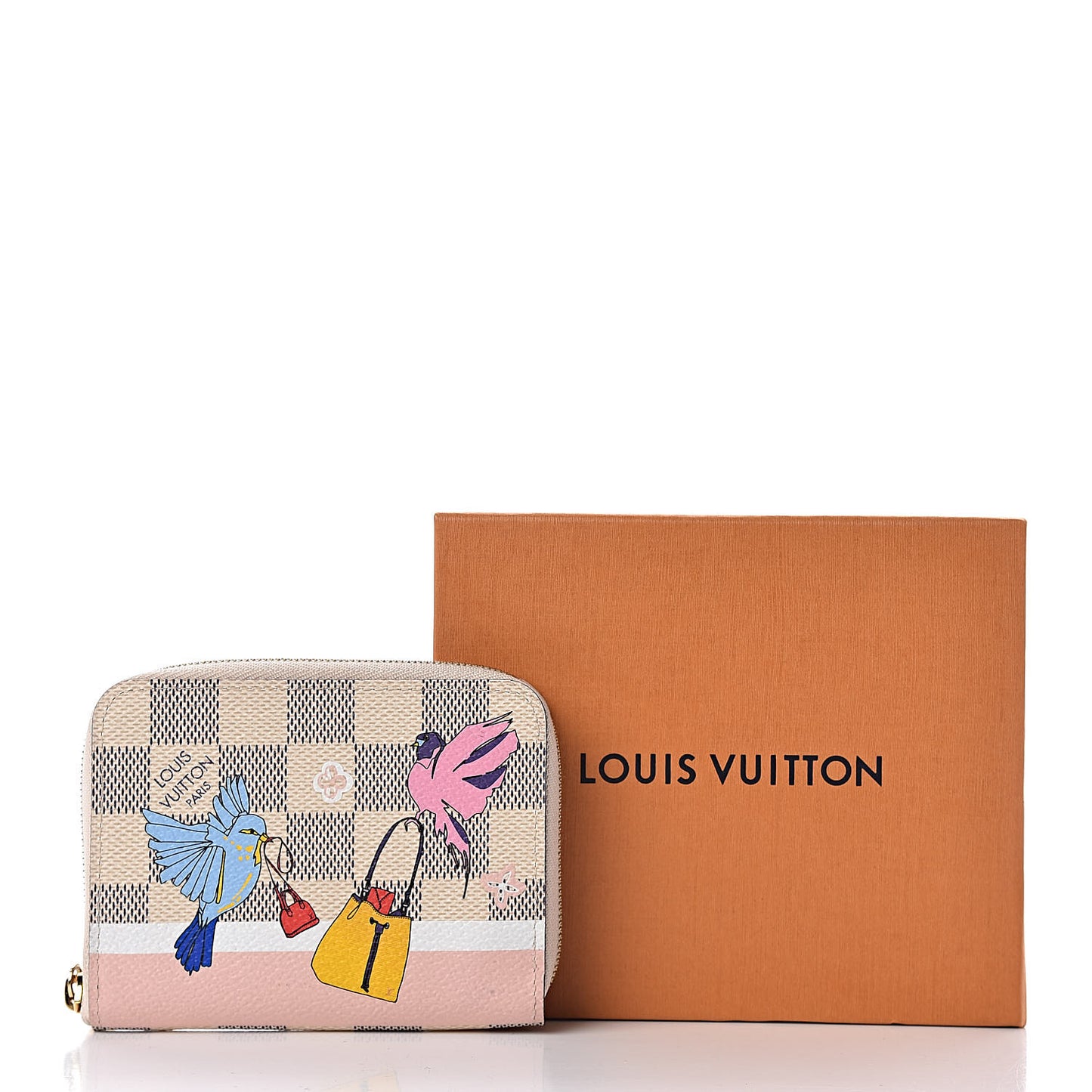 Damier Azur 2018 Christmas Animation Zippy Coin Purse