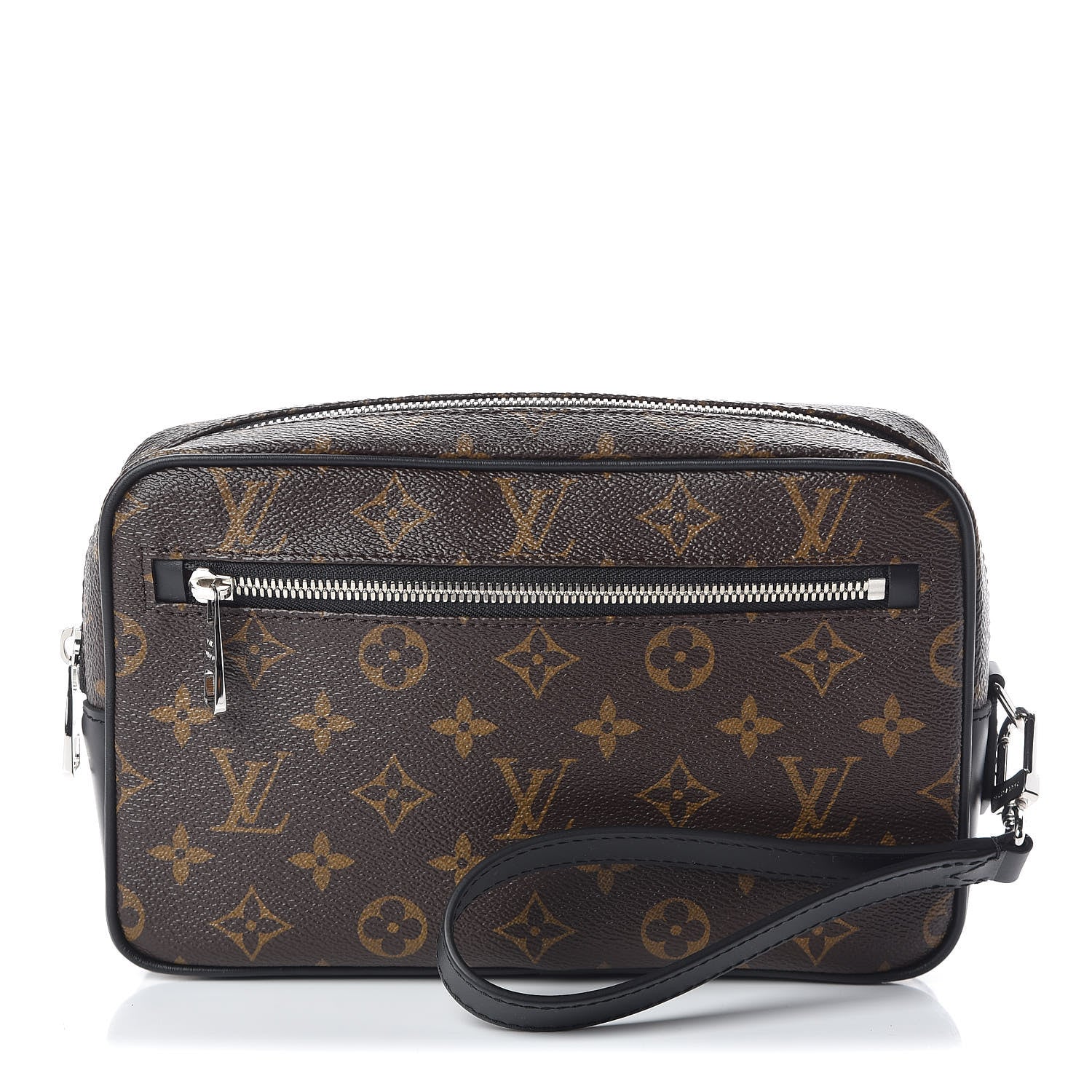 Louis Vuitton Monogram Macassar Kasai Clutch Black 1 of 8
