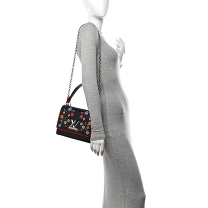 Louis Vuitton Epi Flower Twist Shoulder Bag MM  Black 2 of 12