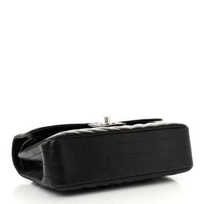 Chanel Lambskin Chevron Quilted Small Double Flap Black 4 of 13