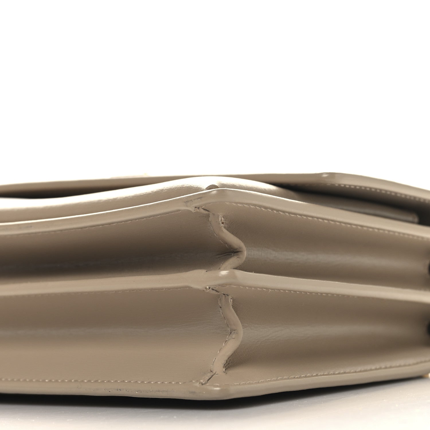 Saint Laurent Calfskin Medium Monogram Sunset Dark Beige 9 of 10