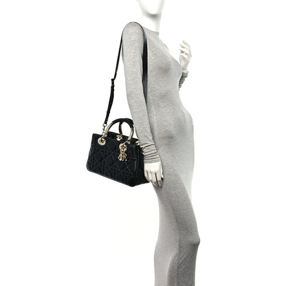 Christian Dior Calfskin Cannage Medium The Lady 95.22 Black 2 of 10