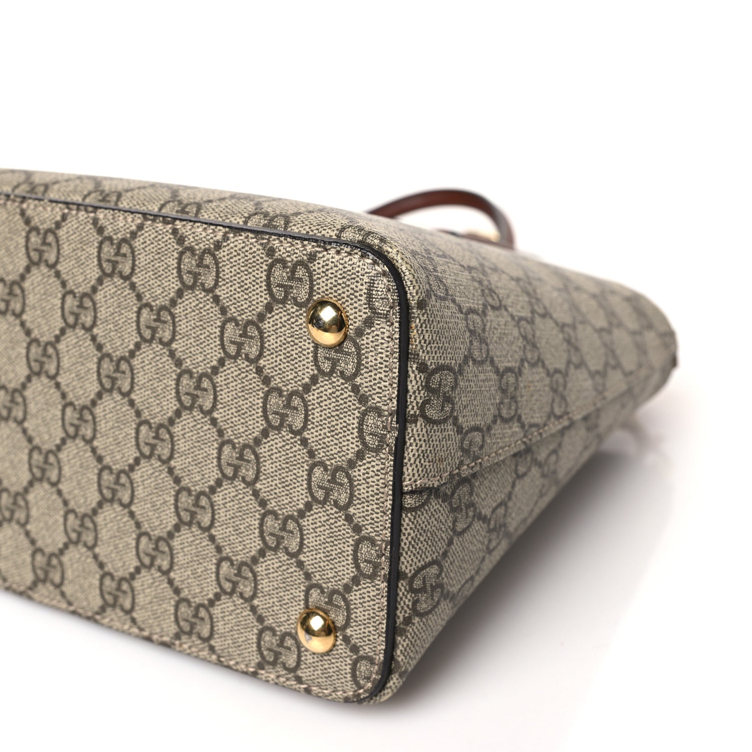 Gucci GG Supreme Monogram Small Zip Top Tote Beige Tuscany 9 of 9