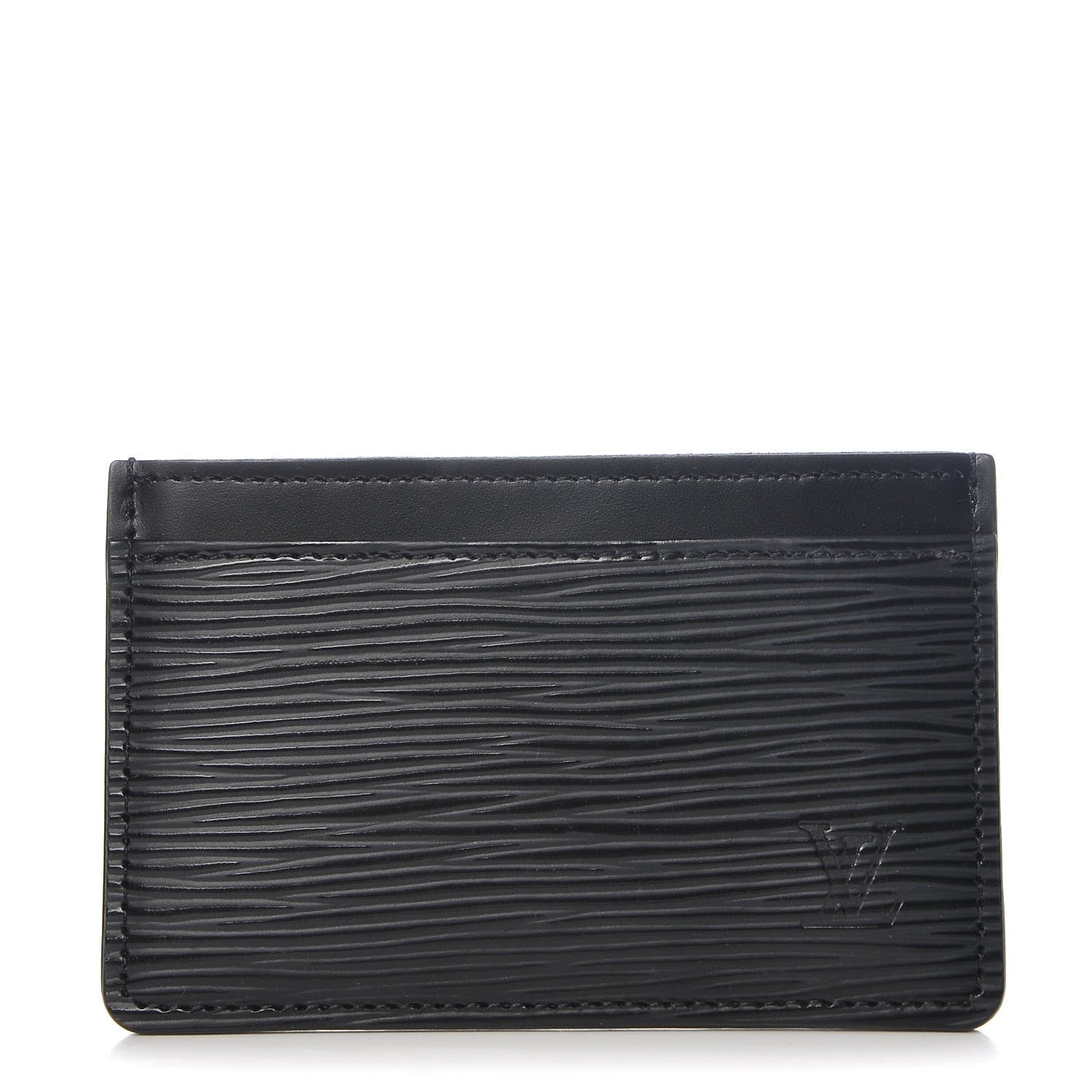 Louis Vuitton Epi Card Holder Black 1 of 7