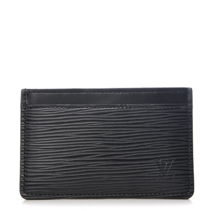 Louis Vuitton Epi Card Holder Black 1 of 7