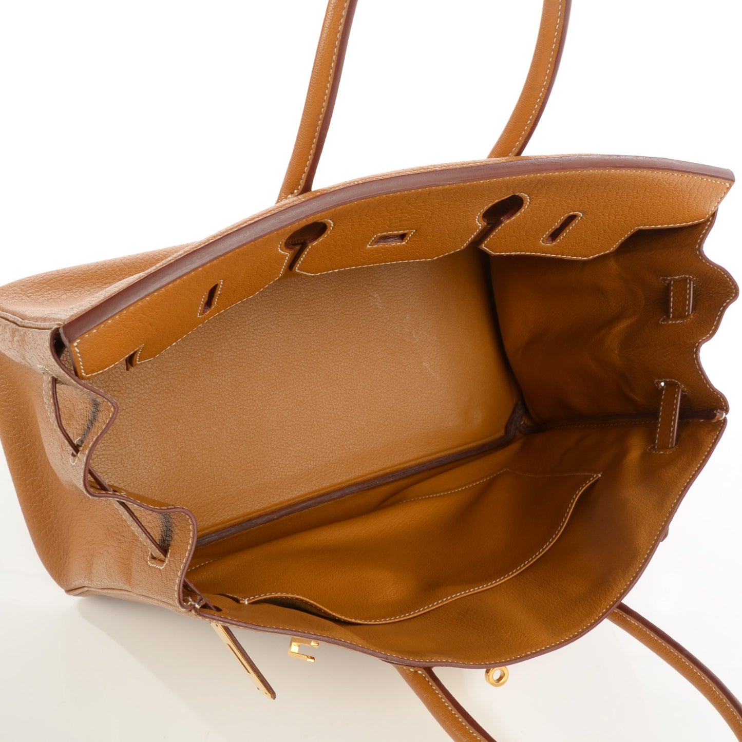 Chevre De Coromandel Birkin 35 Caramel