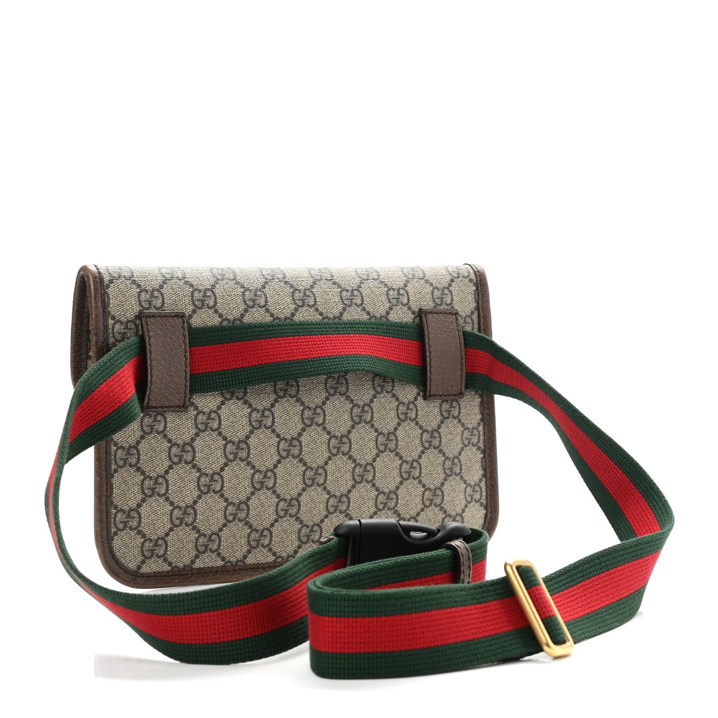 GG Supreme Monogram Neo Vintage Web Belt Bag Brown