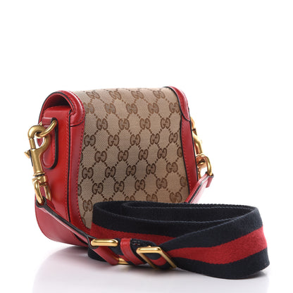 Gucci Monogram Ruinart Calfskin Small Lady Web Shoulder Bag Beige Ebony Hibiscus Red 3 of 13