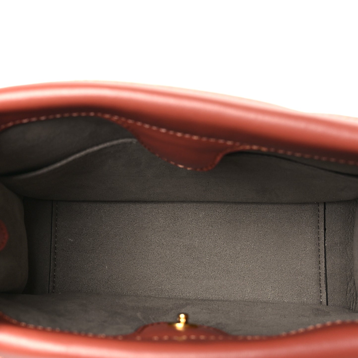 Vitello Grace Matte Small Flip Tote Rust