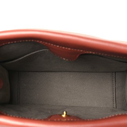 Fendi Vitello Grace Matte Small Flip Tote Rust 5 of 10