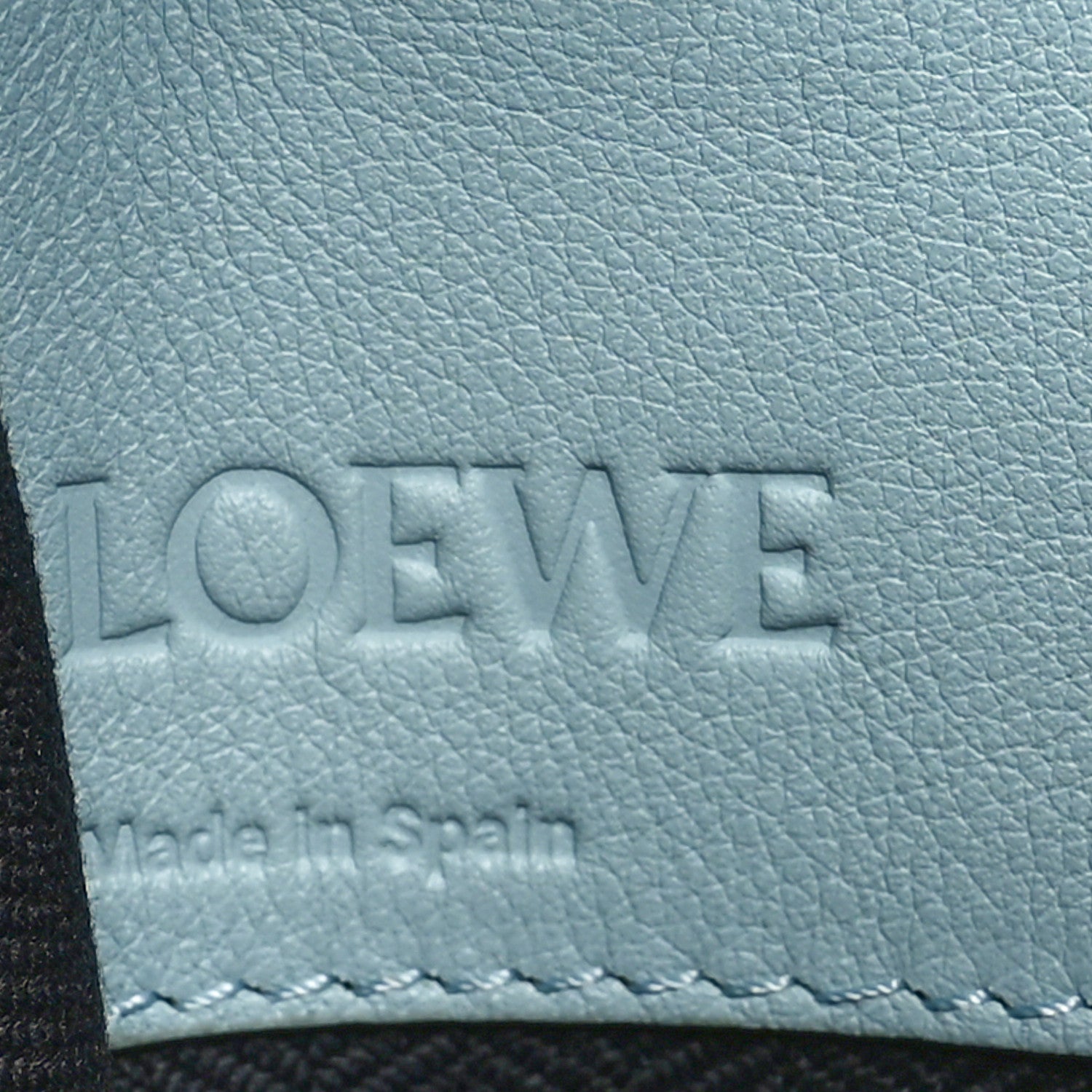Loewe Calfskin Medium Hammock Shoulder Bag Aqua 6 of 10