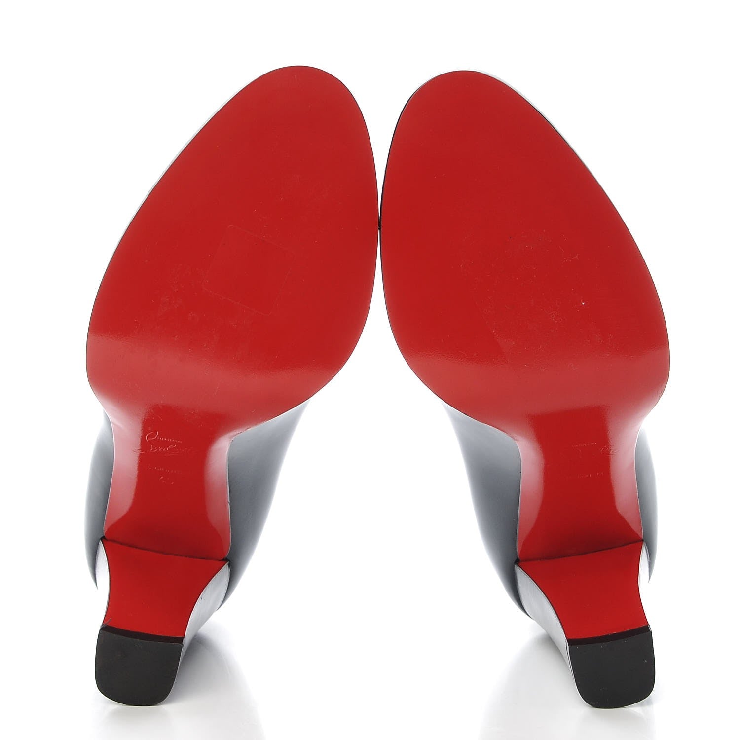 Christian Louboutin Patent Top Street 85 Mary Jane Pumps 40 Black