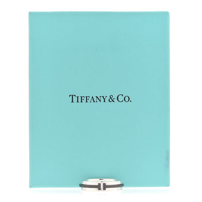 Tiffany Sterling Silver Titanium T Two Ring 60 9 4 of 4