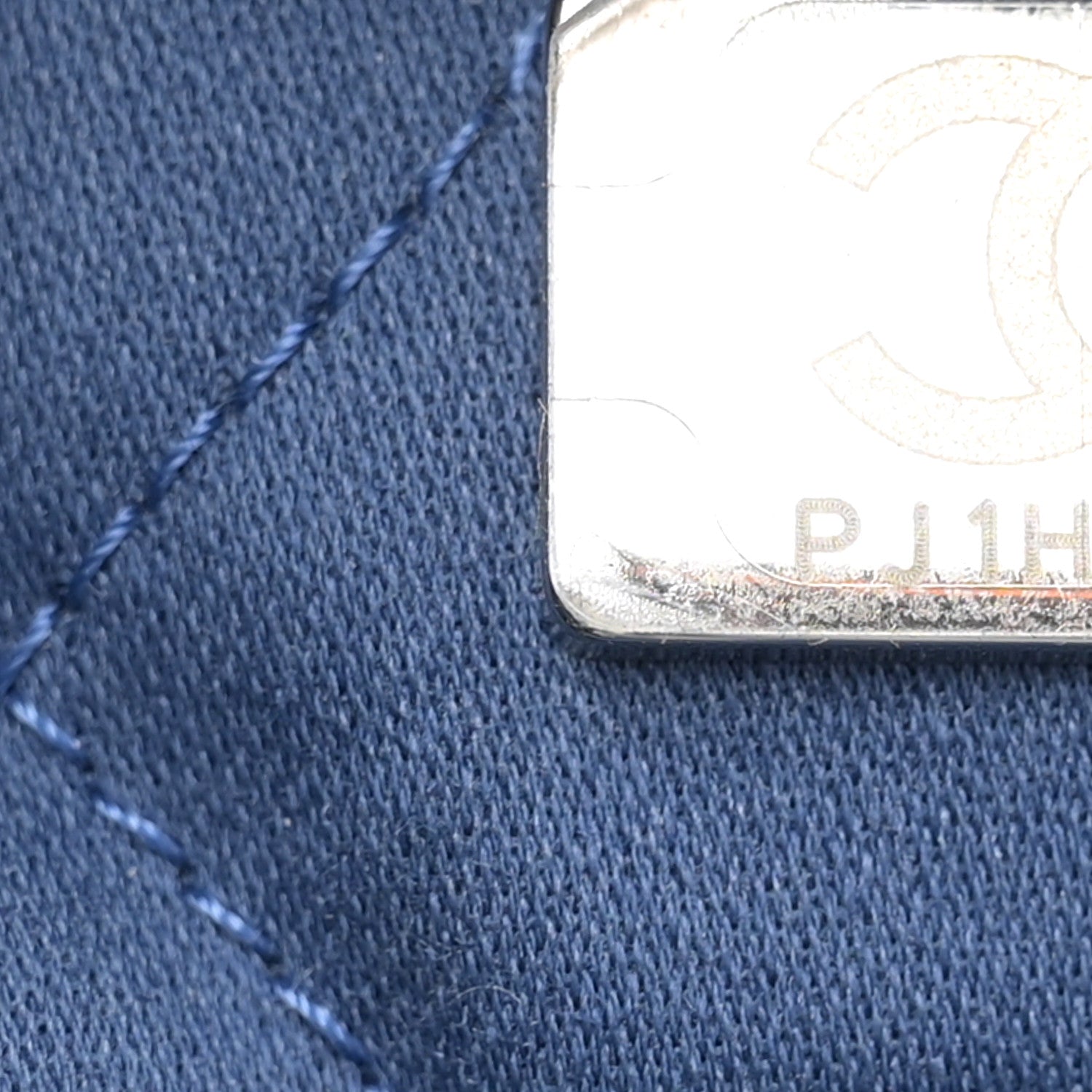 Chanel Washed Denim Quilted Studded Mini Chanel 22 Blue 7 of 11