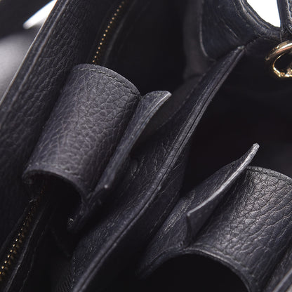 Gucci Calfskin Small Bamboo Shopper Tote Black 12 of 13