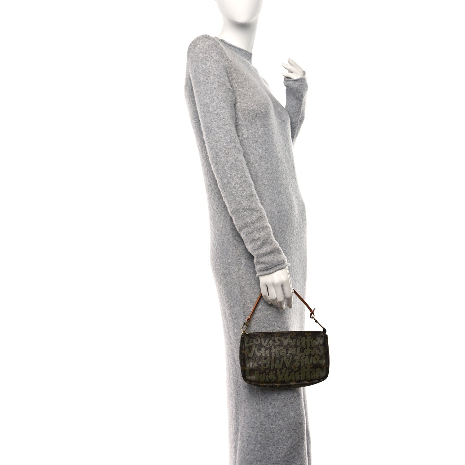 Louis Vuitton Monogram Graffiti Pochette Accessories Kaki 2 of 11