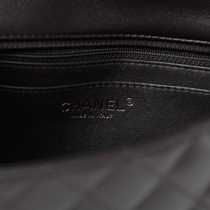 Chanel Lambskin Quilted Mini Rectangular Flap Dark Brown 6 of 11
