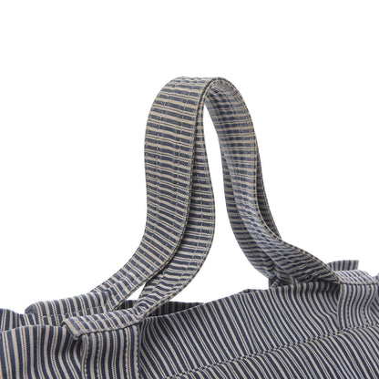 Chanel Canvas Sequin Stripe CC Tote Blue 11 of 14