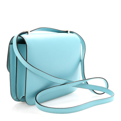 Hermes Tadelakt Lizard Constance 18 Bleu Atoll Ficelle 3 of 10