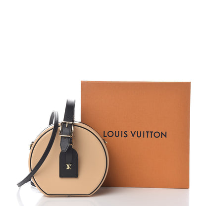 Louis Vuitton Calfskin Petite Boite Chapeau Black Beige 11 of 11