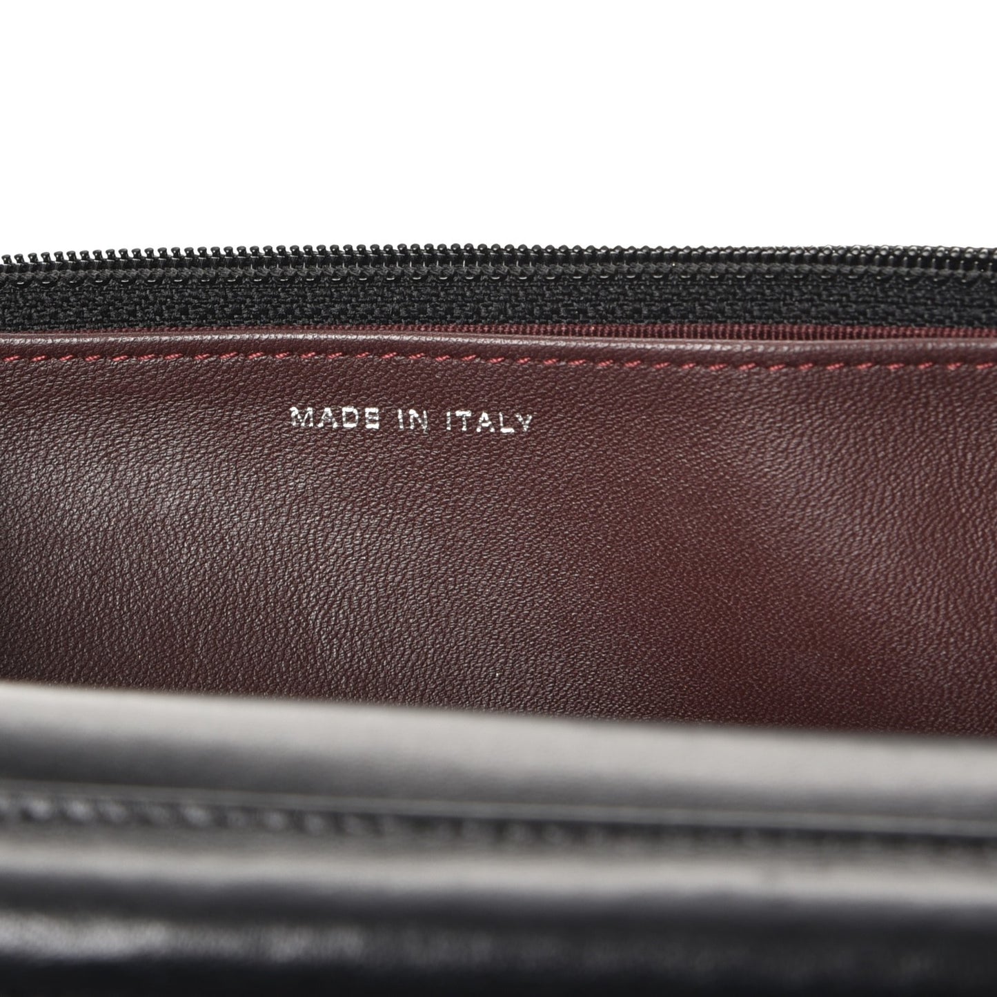 Lambskin Quilted Wallet On Chain WOC Black