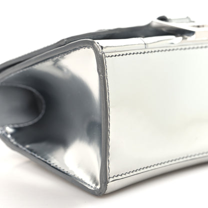 Balenciaga Metallic Calfskin Hourglass Top Handle Bag XS Silver 9 of 11