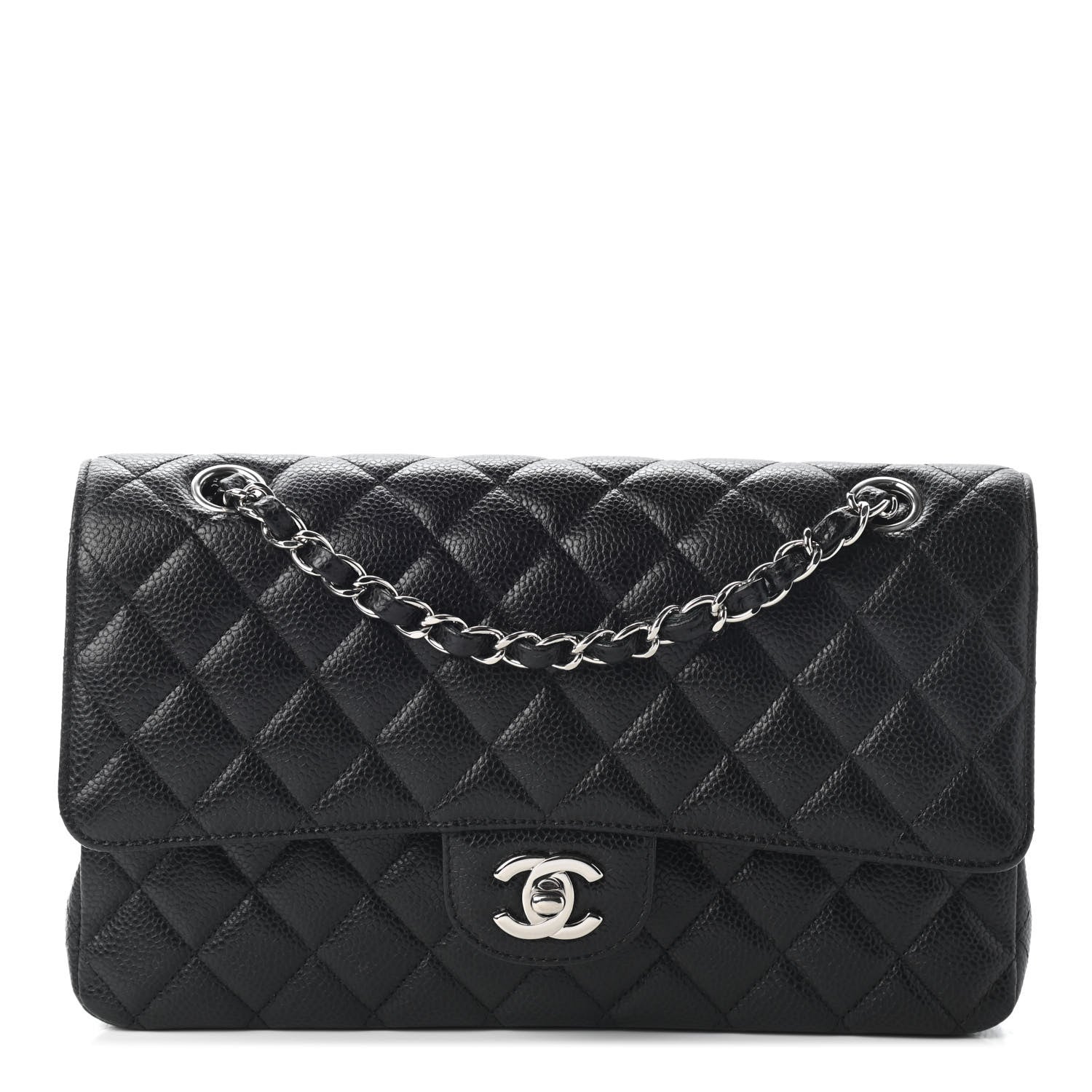 Chanel Caviar Quilted Medium Double Flap Black 1 of 9
