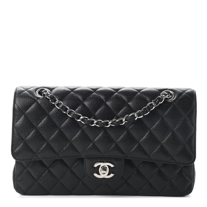 Chanel Caviar Quilted Medium Double Flap Black 1 of 9