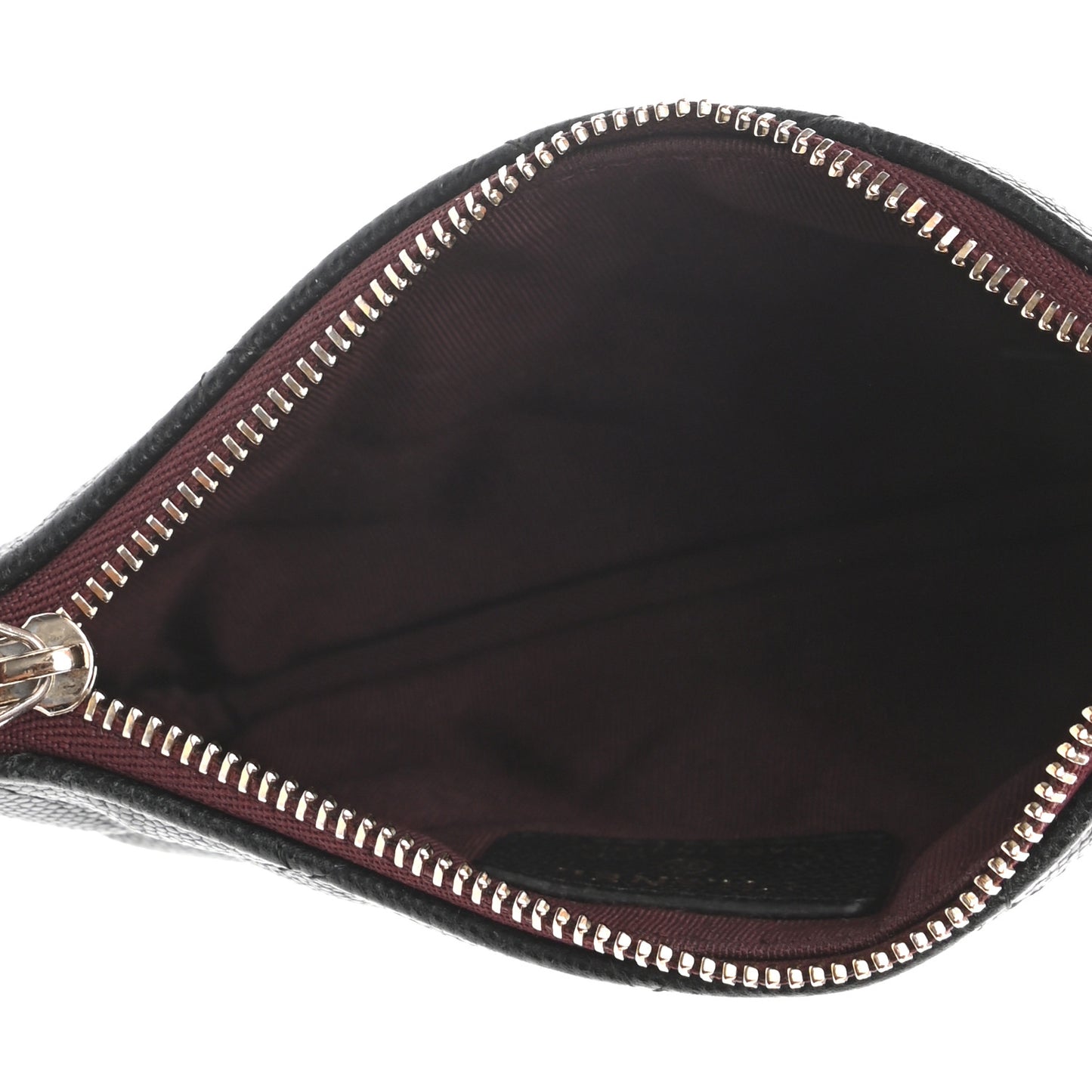Caviar Quilted Small Cosmetic Case Black