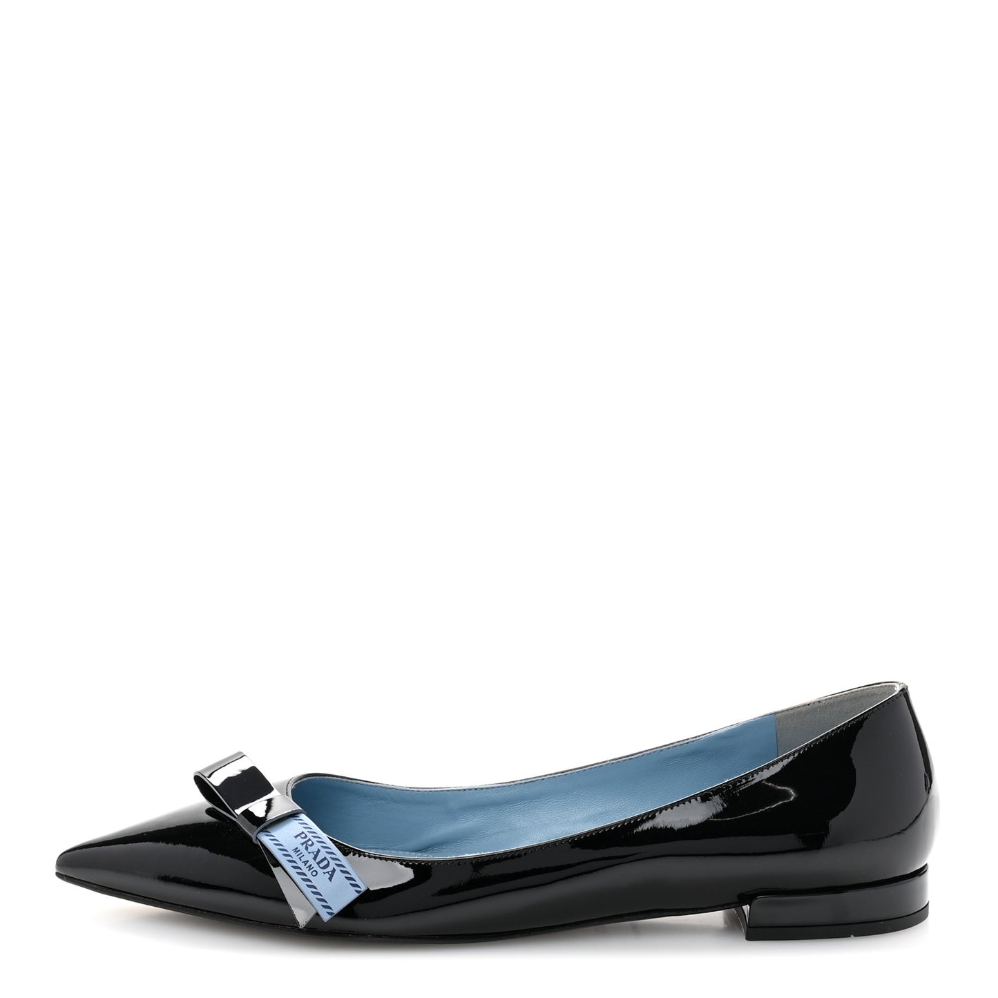 Vernice Logo Bow Ballerina Flats 40.5 Black