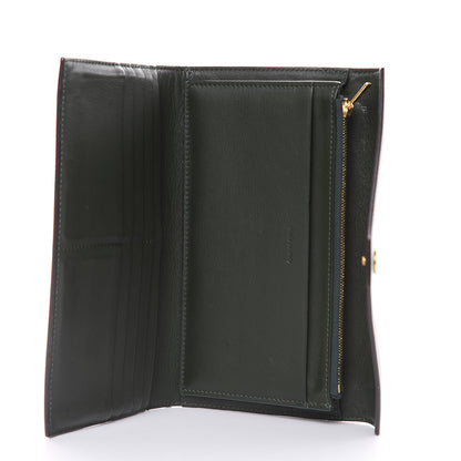 Celine Smooth Calfskin Pocket Tri-Fold Multifunction Envelope Flap Wallet Jade 5 of 15