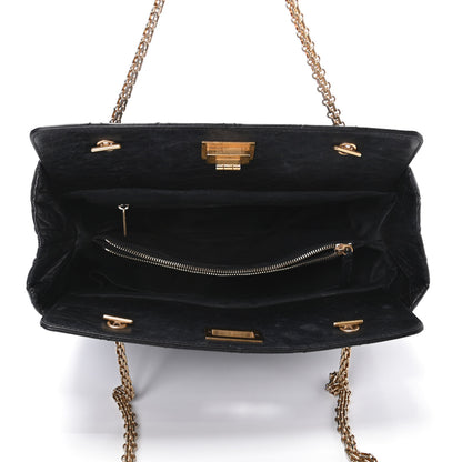 Chanel Aged Calfskin Reissue 2.55 Tote Black 5 of 10