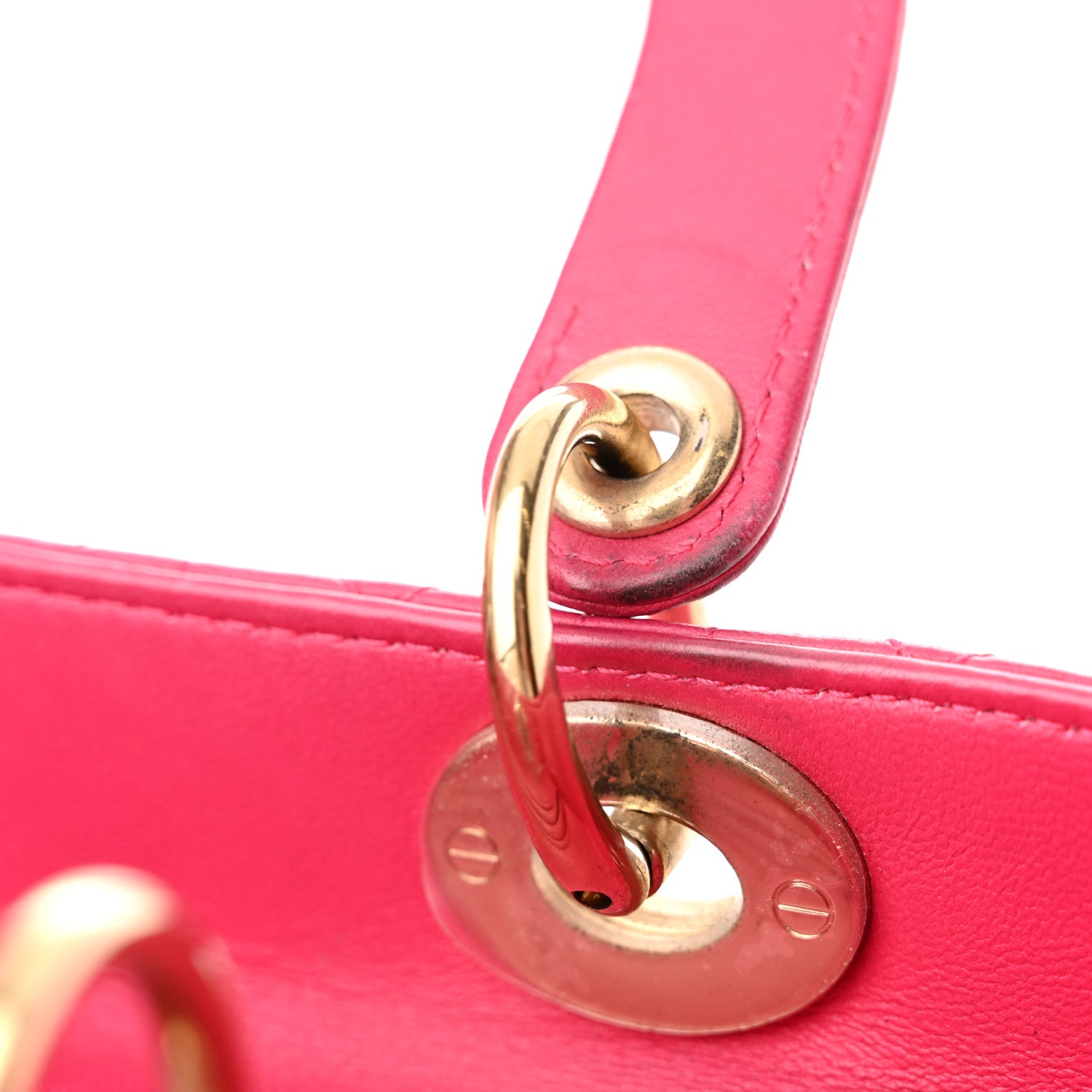 Christian Dior Lambskin Cannage Medium Lady Dior Pink 14 of 14