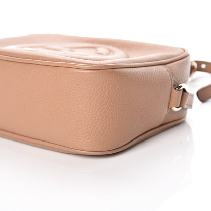 Gucci Pebbled Calfskin Small Soho Disco Bag Camelia 9 of 11