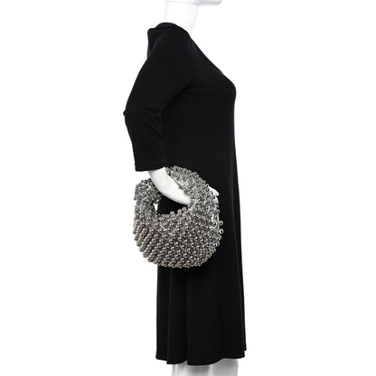 Bottega Veneta Metallic Nappa Studded Intrecciato Mini Jodie Silver 2 of 10