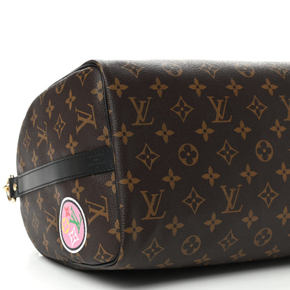 Louis Vuitton Monogram My World Tour Speedy Bandouliere 30 Black 5 of 7