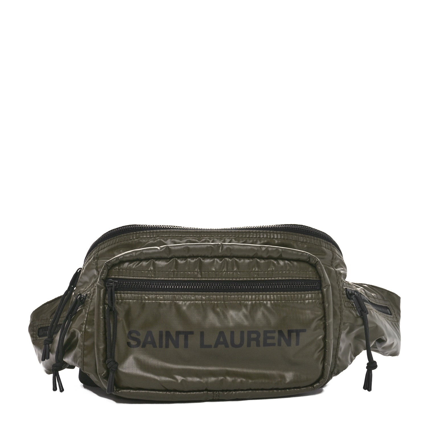 Saint Laurent Nylon Logo Nuxx Body Belt Bag Green 1 of 9