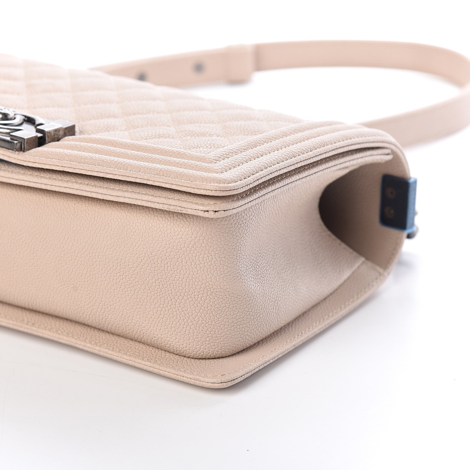 Chanel Caviar Quilted Medium Boy Flap Beige 6 of 9