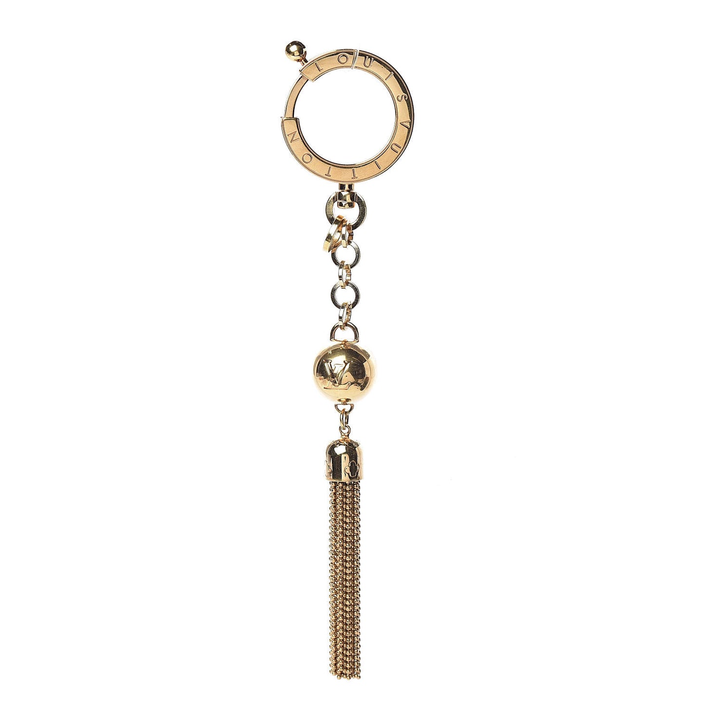 Goldtone Swing Key Holder and Bag Charm