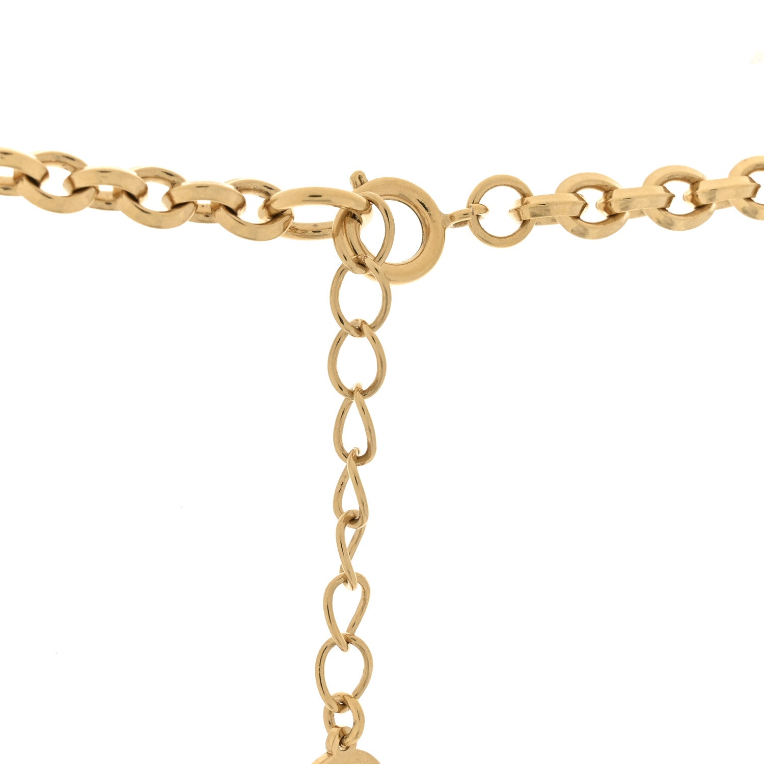 Christian Dior Crystal Fox Necklace Gold Black 5 of 6