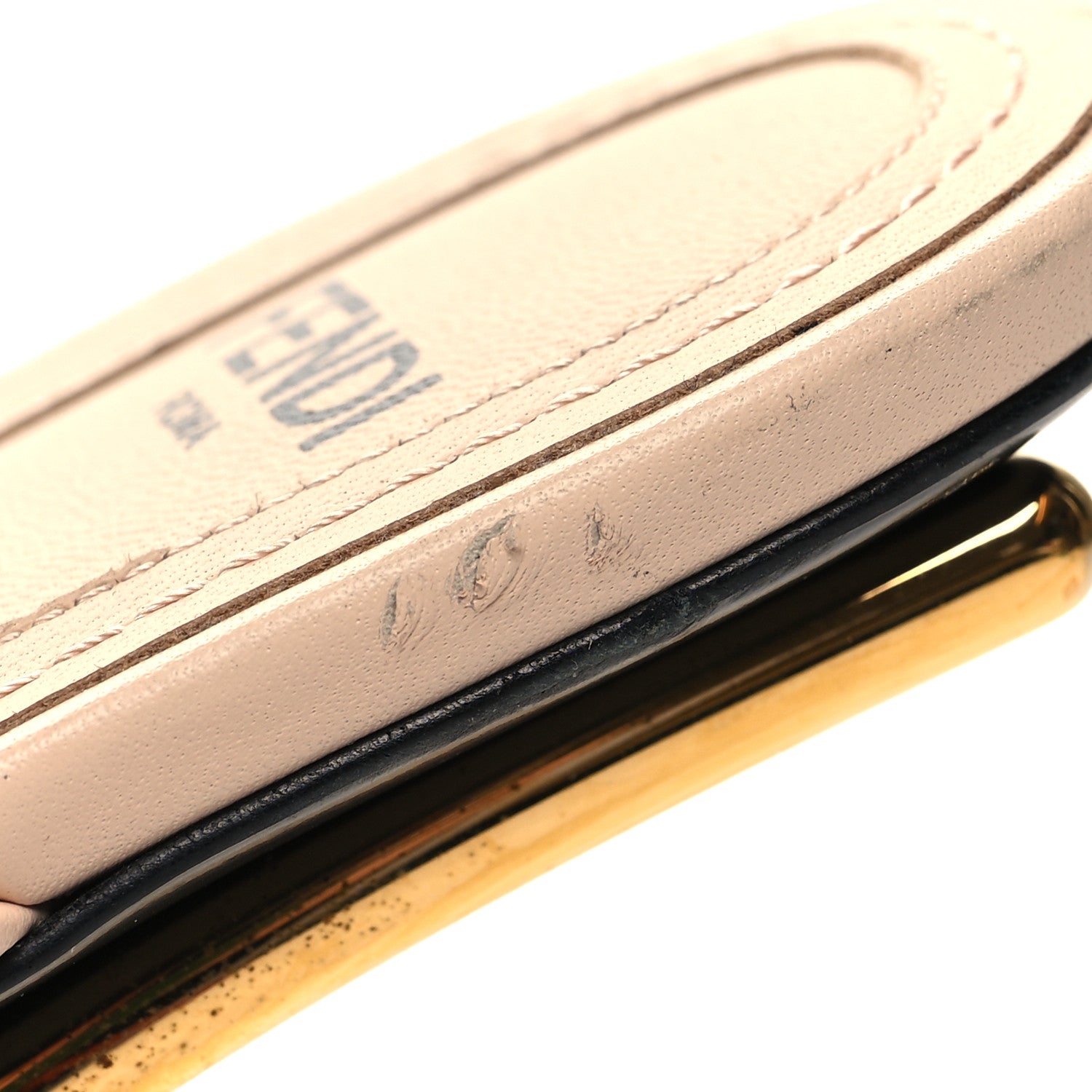 Fendi Mink Vitello Fendi First 95mm Slide Sandals 37 Pink 8 of 10